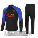 Paris Saint Germain Insieme Completo Nero Blu Bambino Felpa Cappuccio 2022-23
