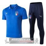 Italia Blu Luce Maglia Set Completo POLO 2018