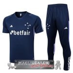 Cruzeiro EC Formazione Set Completo Maglia Calcio 2023-24 Blu Navy Purpureo