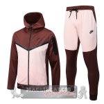 Nike Set Completo Borgogna Rosa Giacca Felpa Cappuccio 2022-23