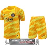 Thailandia Home Maglia Calcio Portiere Set Completo Uomo Paris Saint Germain 2023-24 Giallo