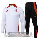 Set Completo Felpa Allenamento Formazione Internacional 2025 2026 Bianco Nero