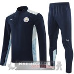 Manchester City Insieme Completo Purpureo Blu Bambino 2021-22