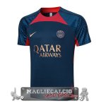 Paris Saint Germain Formazione Maglia Calcio 2023-24 Blu Navy Rosso