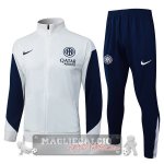 Set Completo Lunga Zip Giacca Inter Milan 2025-2026 Grigio Blu