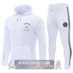 Paris Saint Germain Insieme Completo bianco nero Bambino Felpa Cappuccio 2022-23