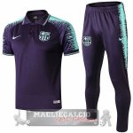 Barcelona Blu Navy Maglia Set Completo POLO 2019-20