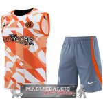 Formazione Senza Maniche Set Completo Inter Milán 2023-24 Arancione Bianco Grigio