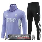 Real Madrid Set Completo Bambino Purpureo I Nero Felpa Da Allenamento 2022-23