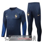 Francia Insieme Completo Blu Navy Giacca 2022-23