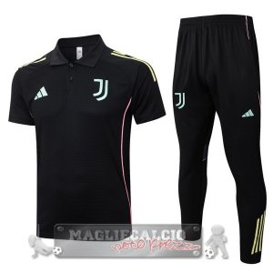 Juventus Nero Maglia POLO Set Completo 2025 2026