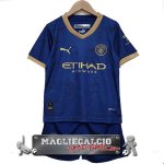 Manchester City Set completi Bambino Maglia Calcio Speciale 2023-24 Blu Navy