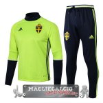 Svezia Insieme Completo Verde Giacca EURO 2018