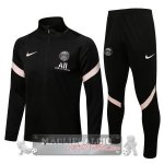 Paris Saint Germain Insieme Completo nero I rosa Giacca 2021-22