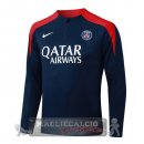 Felpa Allenamento Formazione Paris Saint Germain 2025 2026 Blu Navy I Rosso