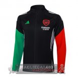 Lunga Zip Giacca Arsenal 2025 2026 Nero Verde Rosso