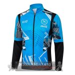 Ropa Deportiva Con Cremallera Larga Napoli 2024 2025 Blu