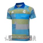 Real Madrid Blu Giallo Maglia POLO 2025 2026