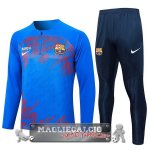 Felpa Da Allenamento Set Completo Barcelona 2023-24 Blu Rosso