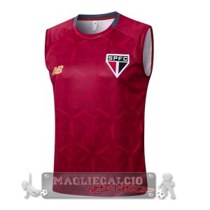 Maglia Senza Maniche Formazione Sao Paulo 2025 2026 Rosso