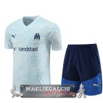 Marsella Formazione Set Completo Maglia Calcio 2023-24 Bianco I Azul