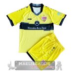 VfB Stuttgart Set Completo Bambino Maglia Calcio speciale 2021-22 Giallo