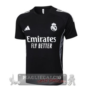 Maglia Formazione Real Madrid 2025 2026 Nero Bianco