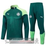 Set Completo Felpa Allenamento Formazione Palmeiras 2025 2026 Verde