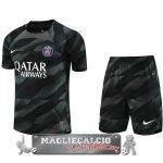 Thailandia Home Maglia Calcio Portiere Set Completo Uomo Paris Saint Germain 2023-24 Nero