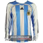 Home Manica Lunga Maglia Calcio Argentina 2006