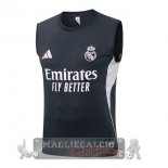 Maglia Formazione Senza Maniche Real Madrid 2025 2026 Grigio Navy