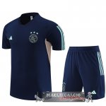 Ajax Insieme Completo Bambino Formazione 2023/2024 Blu Navy I Rosa