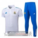 Real Madrid Bianco Blu Maglia POLO Set Completo 2025 2026