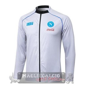 Lunga Zip Giacca Napoli 2025 2026 Bianco Blu