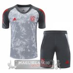 Bayern Munchen Formazione Set Completo Maglia Calcio 2020-21 Grigio