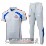 Bayern Monaco Grigio Blu Set Completo Maglia POLO 2025 2026