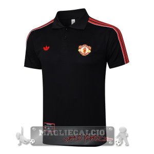 Manchester United Nero Rosso Maglia POLO 2025 2026