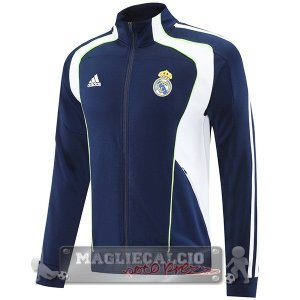 Lunga Zip Giacca Real Madrid 2025 2026 Blu Navy Bianco