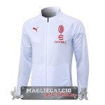 Giacca Lunga Zip AC Milan 2023-24 Bianco