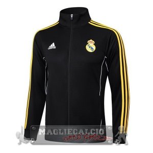 Lunga Zip Giacca Real Madrid 2025 2026 Nero Giallo