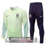 Brasile Insieme Completo Verde luce Giacca 2022