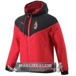AC Milan Rosso Nero Giacca A Vento 2023-24