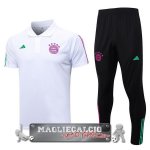 Bayern Monaco Bianco Purpureo Nero Set Completo Maglia POLO 2023-24