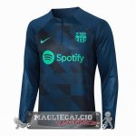 Felpa Da Allenamento Barcelona 2023-24 Blu Navy Verde