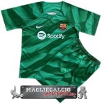 Maglia Calcio Set Completo Uomo Portero Barcellona 2023-24 Verde