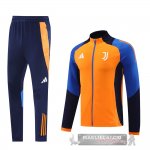 Set Completo Set Completo Lunga Zip Giacca Juventus 2024 2025 Arancione Blu