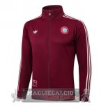 Lunga Zip Giacca Bayern Munich 2025 2026 Borgogna