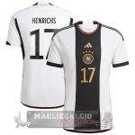 17 Henrichs Home Maglia Calcio Germania Coppa del Mondo 2022