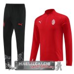AC Milan Insieme Completo Nero I Rosso Felpa Da Allenamento 2023-24