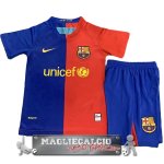 Barcelona Retro Set Completo Bambino Maglia Calcio Home 2008-2009